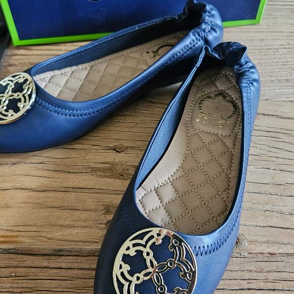 C. Wonder Allium Classic Navy Ballet Flats sz 8 New - Picture 5 of 5
